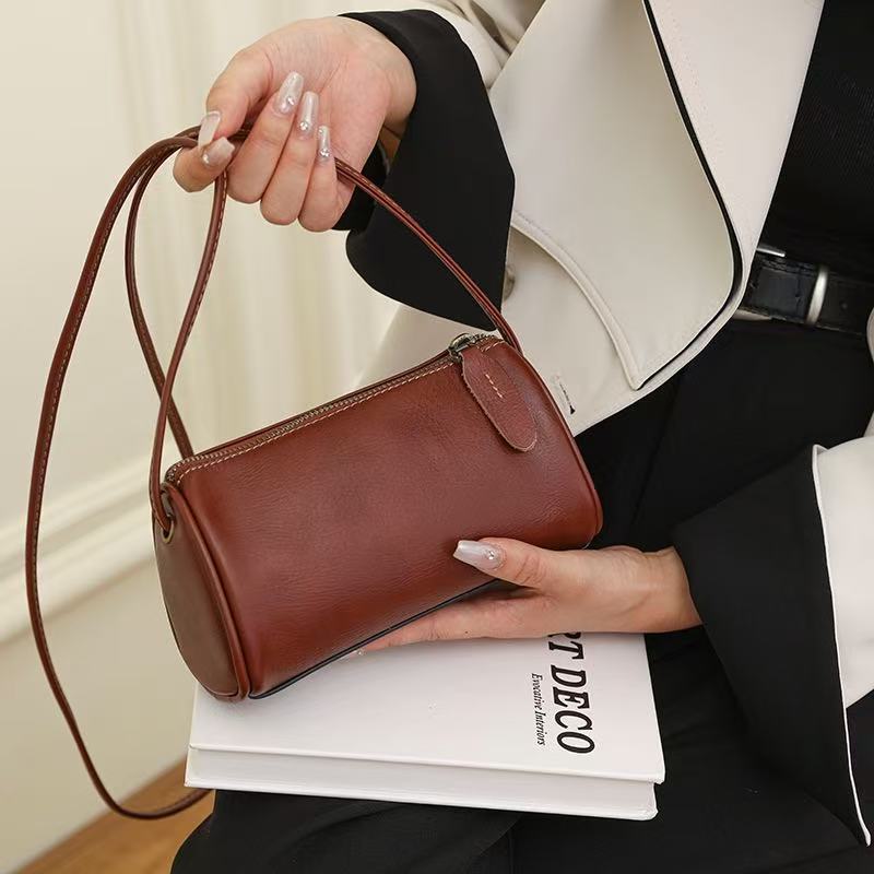 Women's Leather Boho Bag Shoulder Bag Crossbody Bag Pillow Bag Boston Handbag
