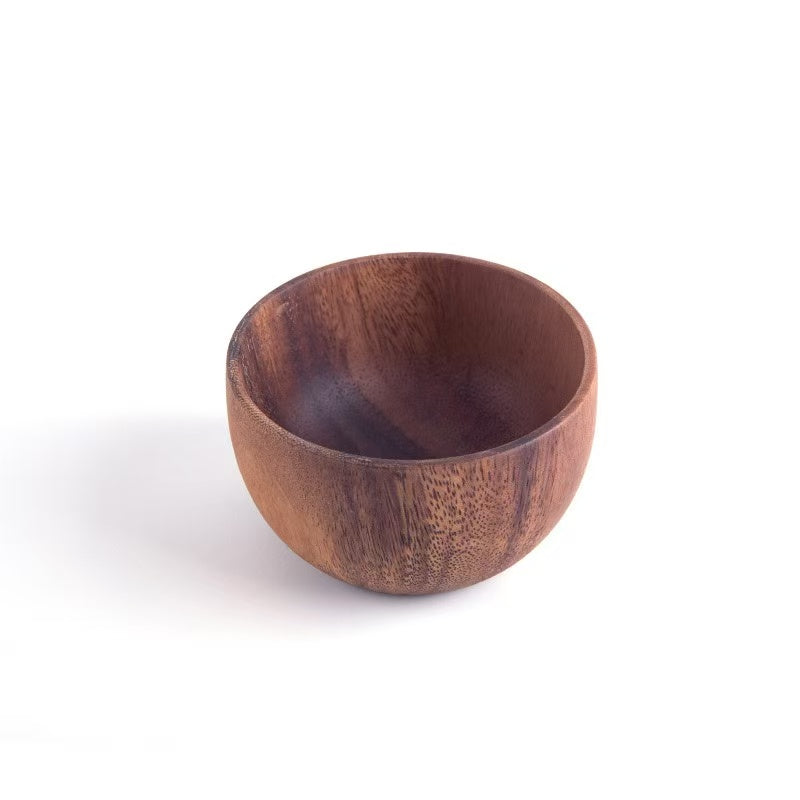 Acacia wooden bowl household Japanese tableware environmentally friendly yogurt bowl salad bowl