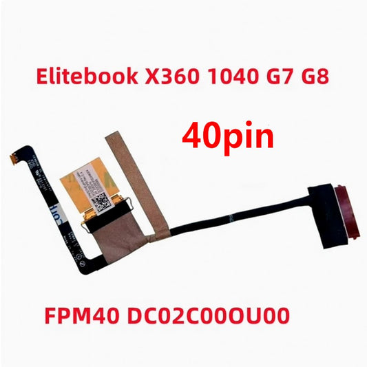UHD LCD Screen Display Cable DC02C00OU00 For HP Elitebook X360 1040 G7 G8 FPM40