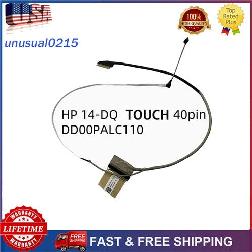 LCD LED VIDEO Cable Touch For HP 14-DQ 14T-DQ 14S-DQ 14S-FQ D00PALC110 40PIN