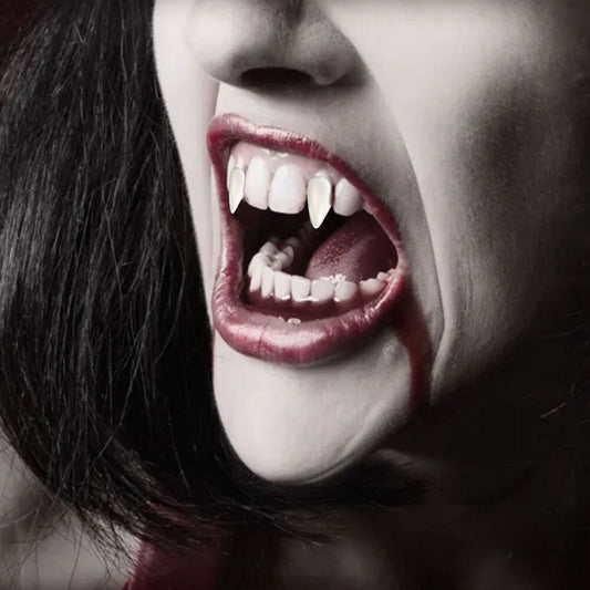 Halloween Zombie Masquerade Teeth with Teeth Glue for Party Costume DIY