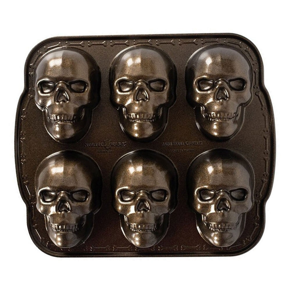 Halloween 3D Skull Mold Non-Stick Candy Maker Stainless Steel for Party Supplies