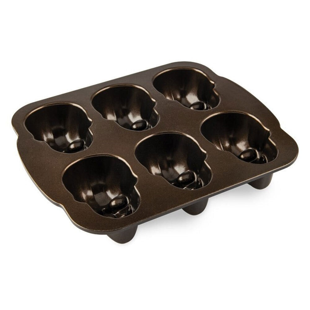 Halloween 3D Skull Mold Non-Stick Candy Maker Stainless Steel for Party Supplies