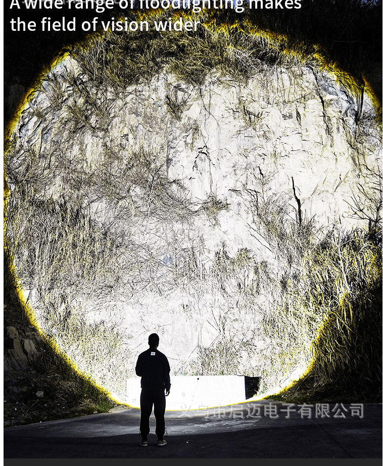 High Powered Super Bright Flashlight LED Rechargeable Torch Lamp W/side light