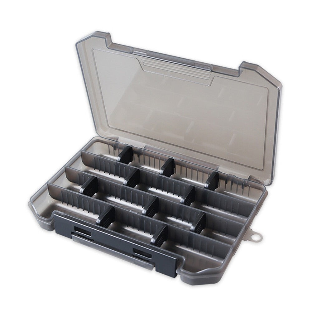 Fish Hook Lure Fake Bait Box with Removable Dividers Fishing Supplies Case