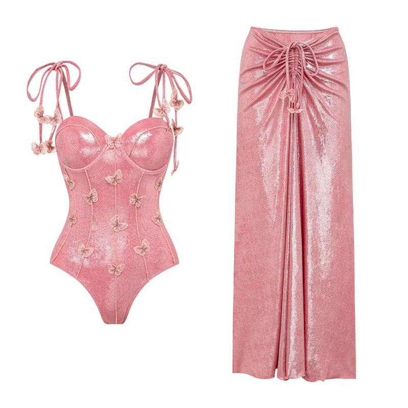 Women Sexy One Piece Plunge Swimsuits Bikini Push-Up Monokini Backless Beachwear