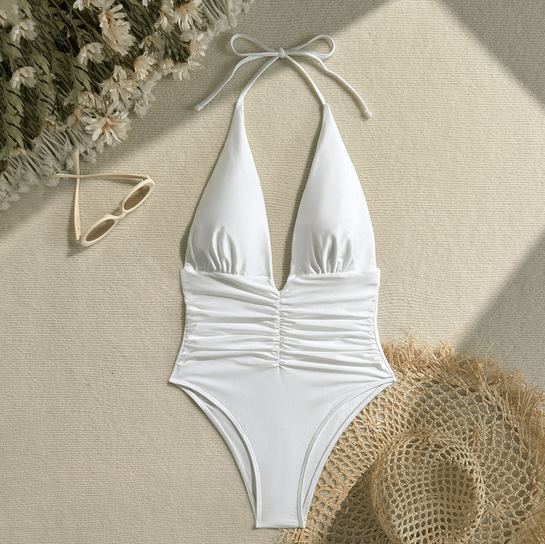 Women Sexy One Piece Plunge Swimsuits Bikini Push-Up Monokini Backless Beachwear