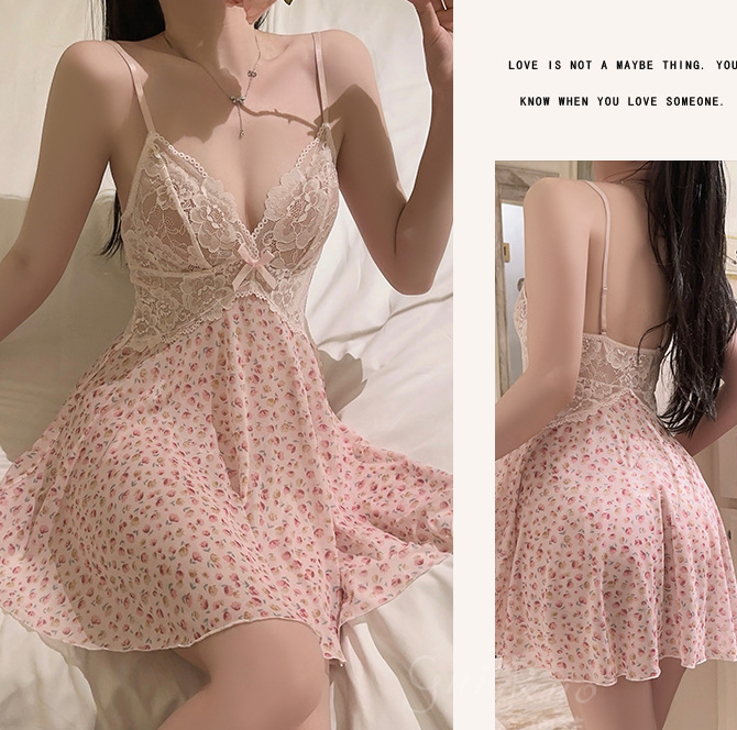 Women's Sexy Lingerie Lace Babydoll Dress G-string Underwear Nightwear