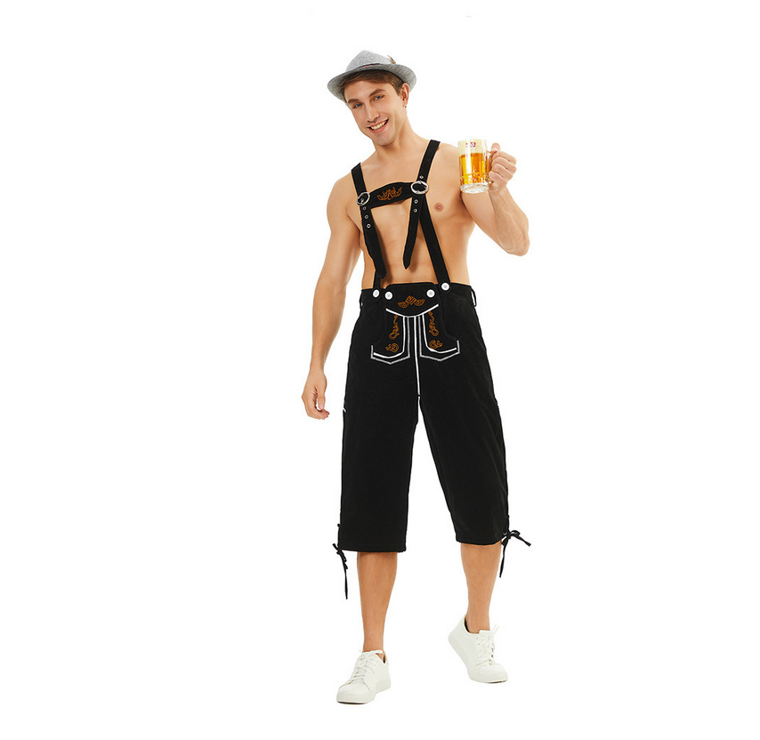 Oktoberfest Bavarian Shirts German Lederhosen Adult Costume for Men