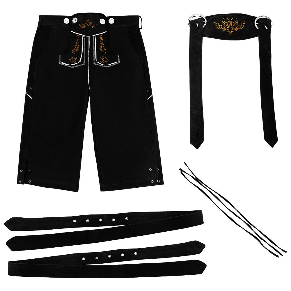 Oktoberfest Bavarian Shirts German Lederhosen Adult Costume for Men