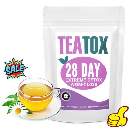 5 pack Teatox 28 Days Detox Extreme Weight Loss Diet Slimming Fat Burn Tea