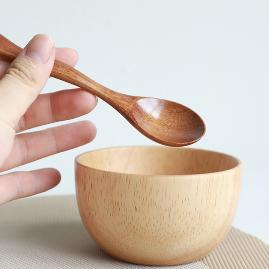 Small natural wooden bowl Hearth & Hand Magnolia Wooden Serving Bowl