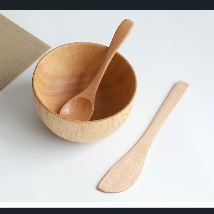 Small natural wooden bowl Hearth & Hand Magnolia Wooden Serving Bowl