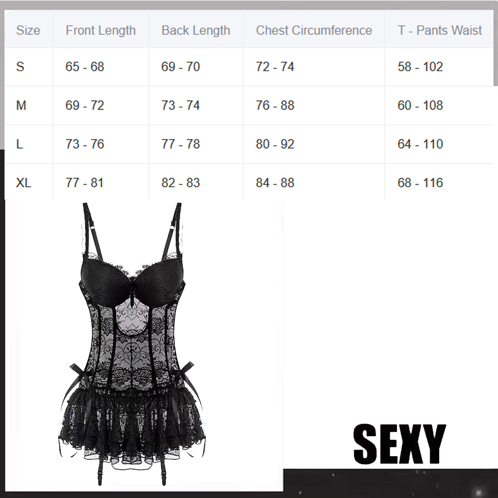 Halooween Roleplay Costume Women's Sexy Lingerie Set Cosplay Uniform Mini Skirt