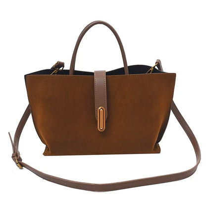 Large Capacity Leather Bag, Handbag, Shoulder Bag, Messenger Bag, Tote Bag
