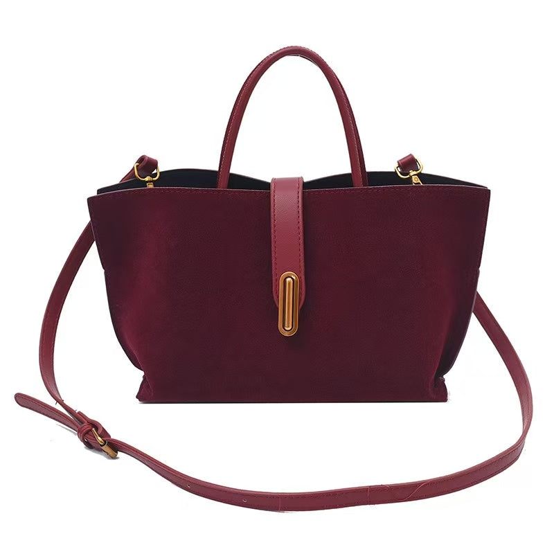 Large Capacity Leather Bag, Handbag, Shoulder Bag, Messenger Bag, Tote Bag