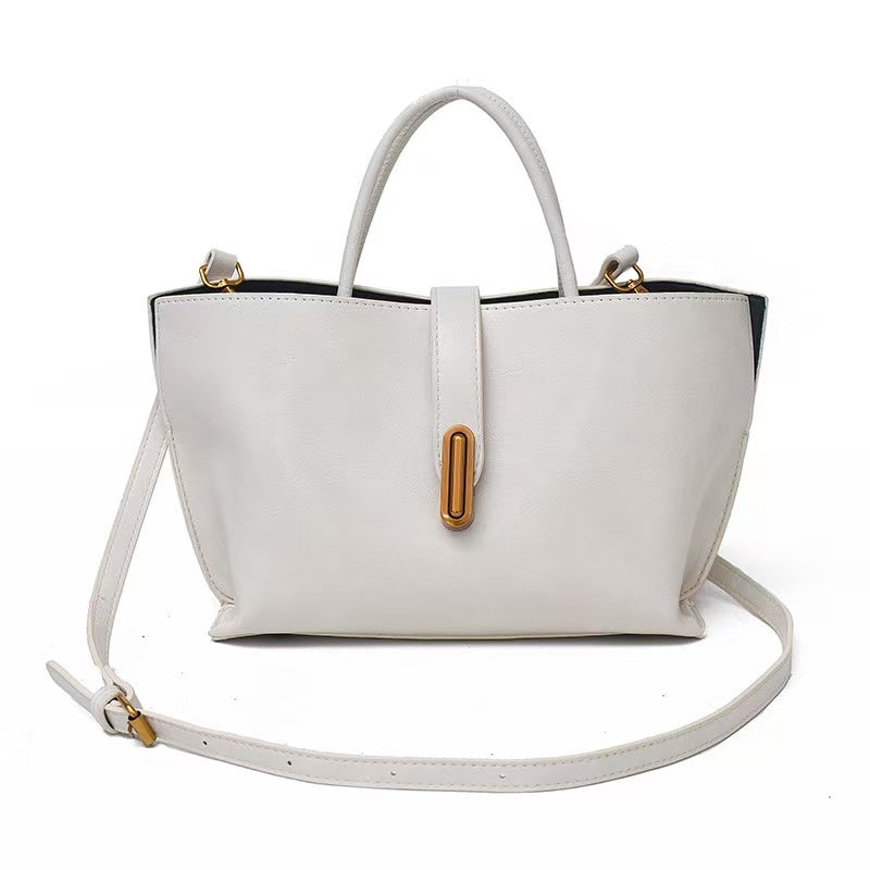 Large Capacity Leather Bag, Handbag, Shoulder Bag, Messenger Bag, Tote Bag