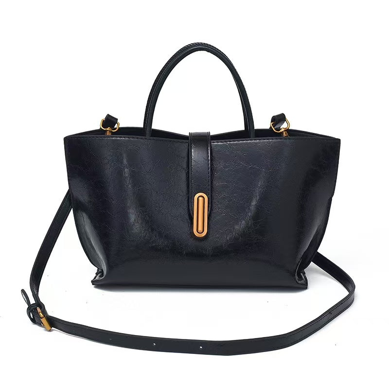 Large Capacity Leather Bag, Handbag, Shoulder Bag, Messenger Bag, Tote Bag