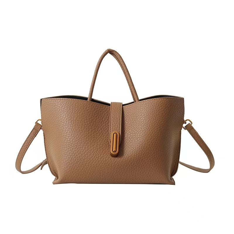 Large Capacity Leather Bag, Handbag, Shoulder Bag, Messenger Bag, Tote Bag
