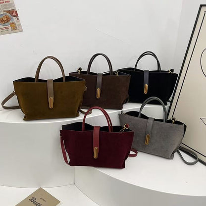 Large Capacity Leather Bag, Handbag, Shoulder Bag, Messenger Bag, Tote Bag
