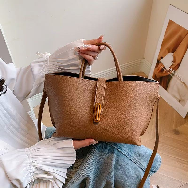 Large Capacity Leather Bag, Handbag, Shoulder Bag, Messenger Bag, Tote Bag