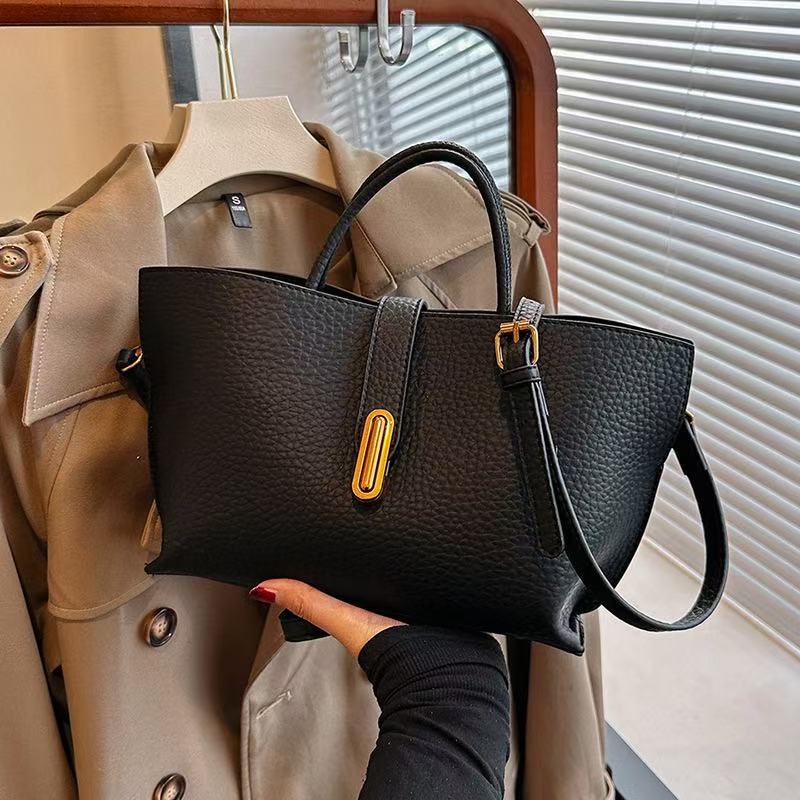Large Capacity Leather Bag, Handbag, Shoulder Bag, Messenger Bag, Tote Bag