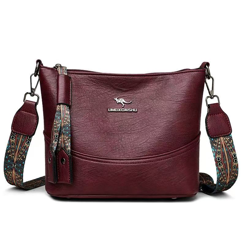 Women'S Large Capacity Tote Bag Single Shoulder Handbag Soft Leather Bag