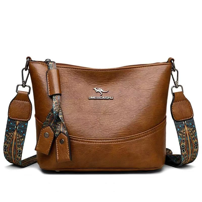 Women'S Large Capacity Tote Bag Single Shoulder Handbag Soft Leather Bag