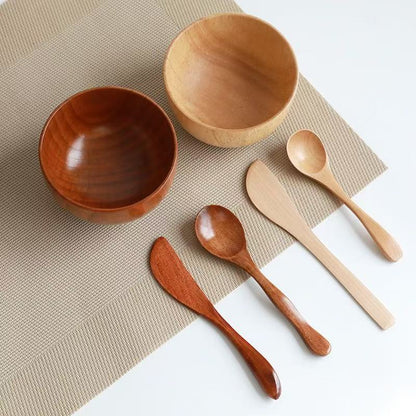 Small natural wooden bowl Hearth & Hand Magnolia Wooden Serving Bowl
