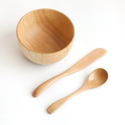 Small natural wooden bowl Hearth & Hand Magnolia Wooden Serving Bowl