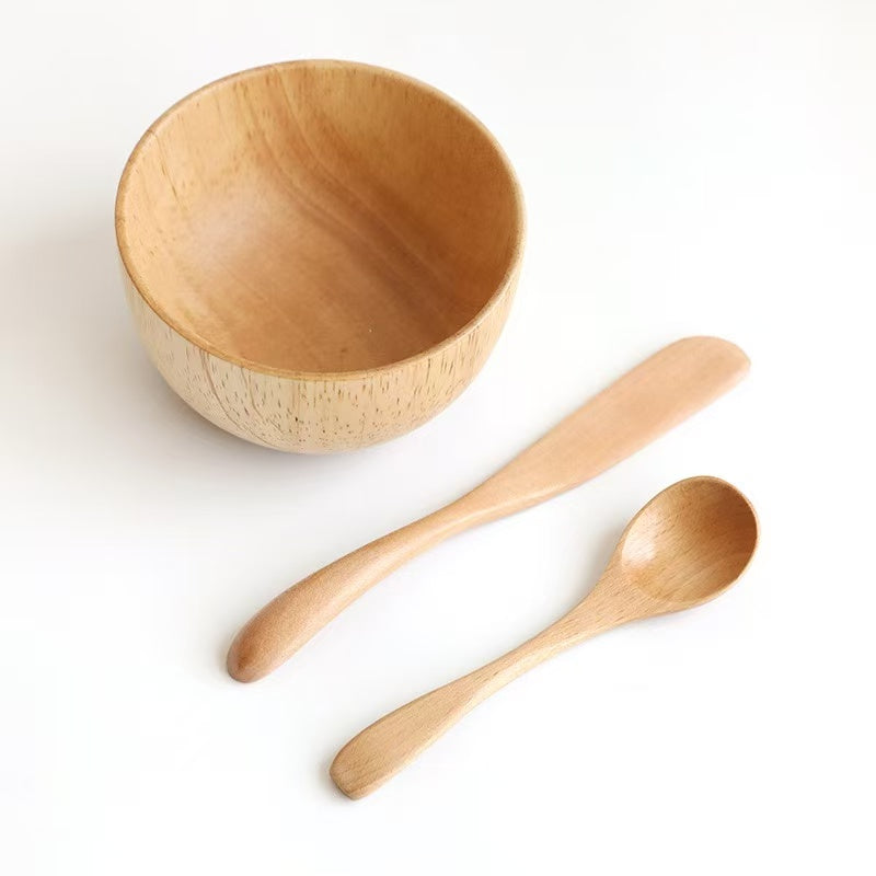Small natural wooden bowl Hearth & Hand Magnolia Wooden Serving Bowl