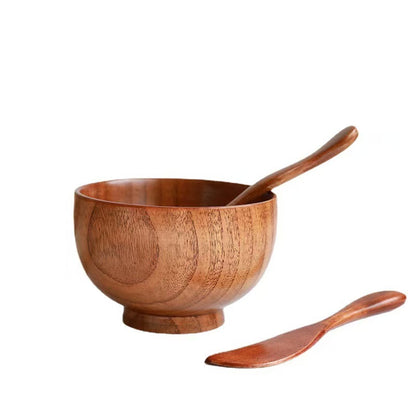 Small natural wooden bowl Hearth & Hand Magnolia Wooden Serving Bowl