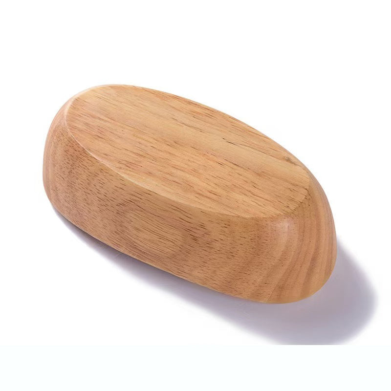 Traditional Chinese wooden plates, nut plates, boat shaped rubber fruit plates, candy plates, eco-friendly tableware