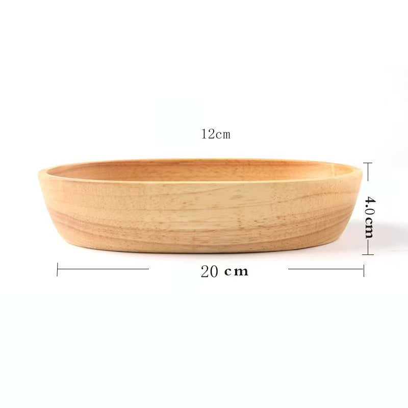 Traditional Chinese wooden plates, nut plates, boat shaped rubber fruit plates, candy plates, eco-friendly tableware