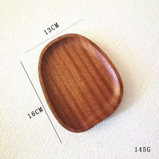 Solid wood vegetable plate, nut plate, dinner plate, ebony wooden wooden tray, environmentally friendly fruit tray