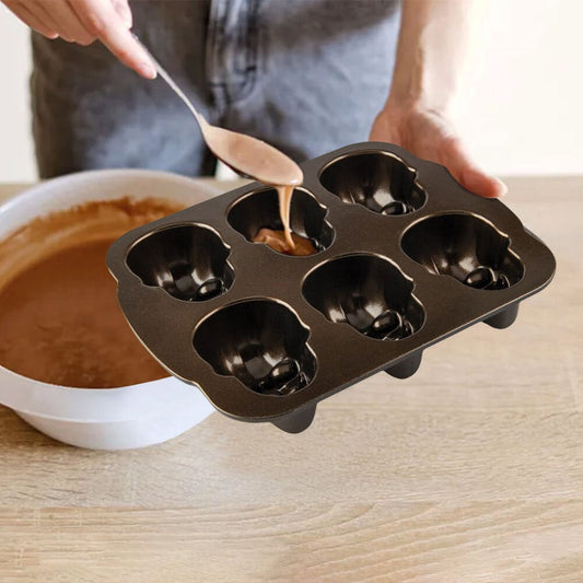 Halloween 3D Skull Mold Non-Stick Candy Maker Stainless Steel for Party Supplies