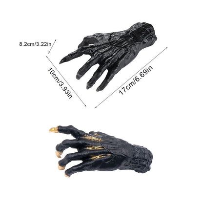 Witch's Demon Hand Wall Hanging Statues, Gothic Home Decor, Halloween Props