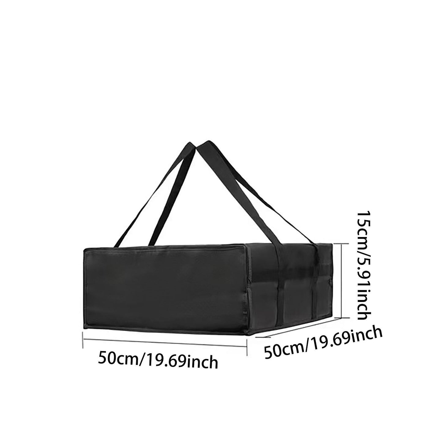 Pizza Delivery Bag for Takeaway Thermal Insulated 19.69"x19.69"x5.91inch