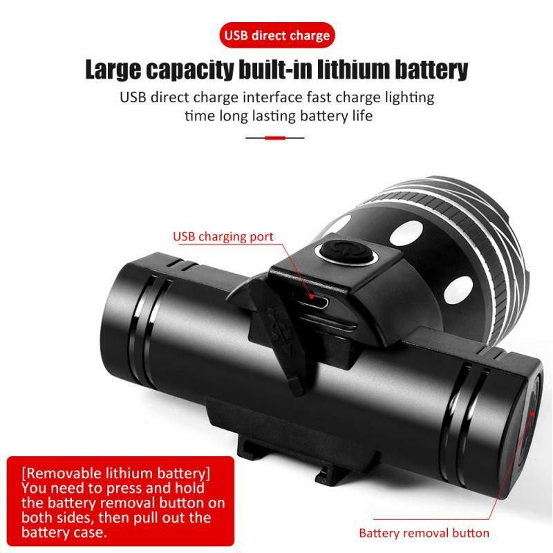 Bike Lights Set for Night Riding Bicycle Lamp Front and Back USB Rechargeable