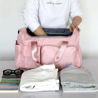 Large Capacity Folding Travel Bag Unisex Handbags Duffel Bag Luggage Storage Bag