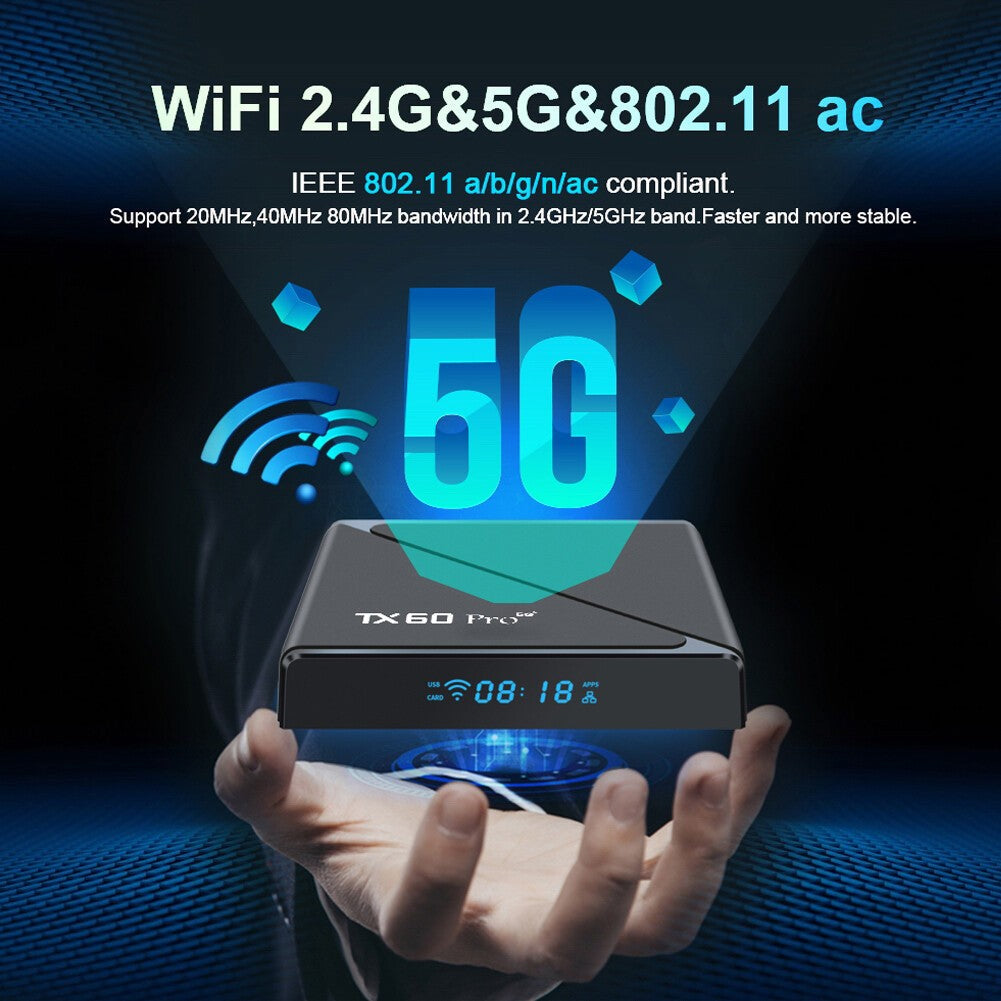 Android 10.0 Smart TV Box 14K Quad Core HD 1GB+8GB WIFI Media Stream Player A