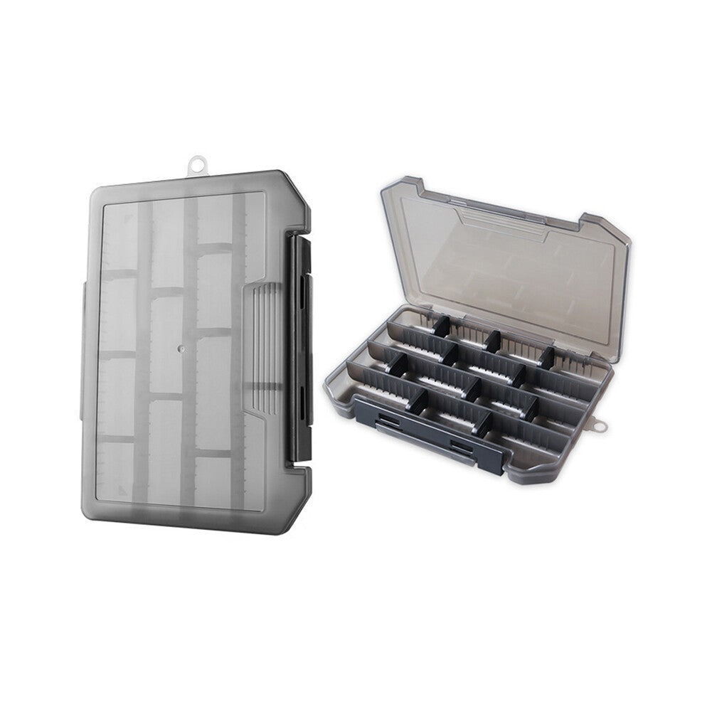 Fish Hook Lure Fake Bait Box with Removable Dividers Fishing Supplies Case