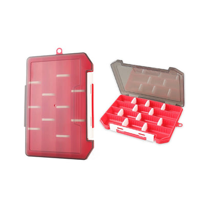 Fish Hook Lure Fake Bait Box with Removable Dividers Fishing Supplies Case