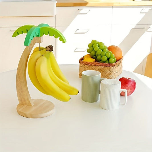 Palm Tree Design Banana Holder Stand Banana Hanger Stand for Kitchen Countertop