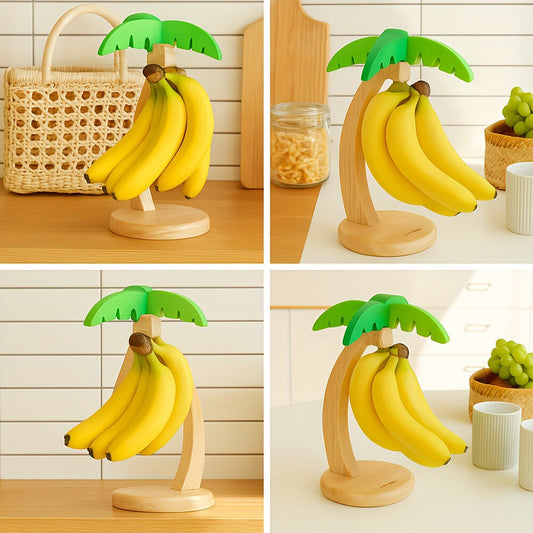 Palm Tree Design Banana Holder Stand Banana Hanger Stand for Kitchen Countertop