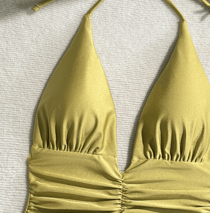 Women Sexy One Piece Plunge Swimsuits Bikini Push-Up Monokini Backless Beachwear