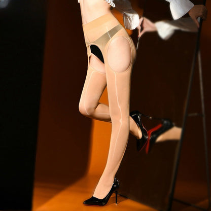 Womans Sexy Sheer Mesh Pantyhose Stretchy See-through Tights High Rise Stockings