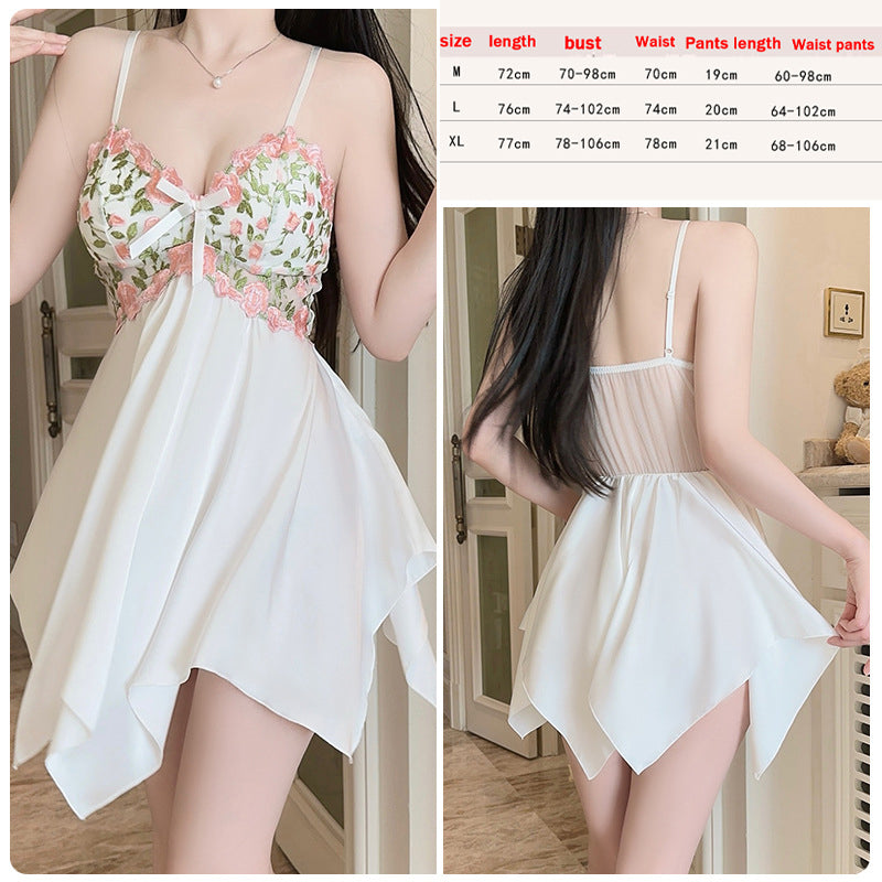 Women Sexy Lingerie Babydoll Sleepwear Underwear Chemise Lace Sling Nightdress
