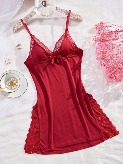 Women Underwear Babydoll Nightwear Pajamas Sexy Lingerie Lace Cotton Silk Dress
