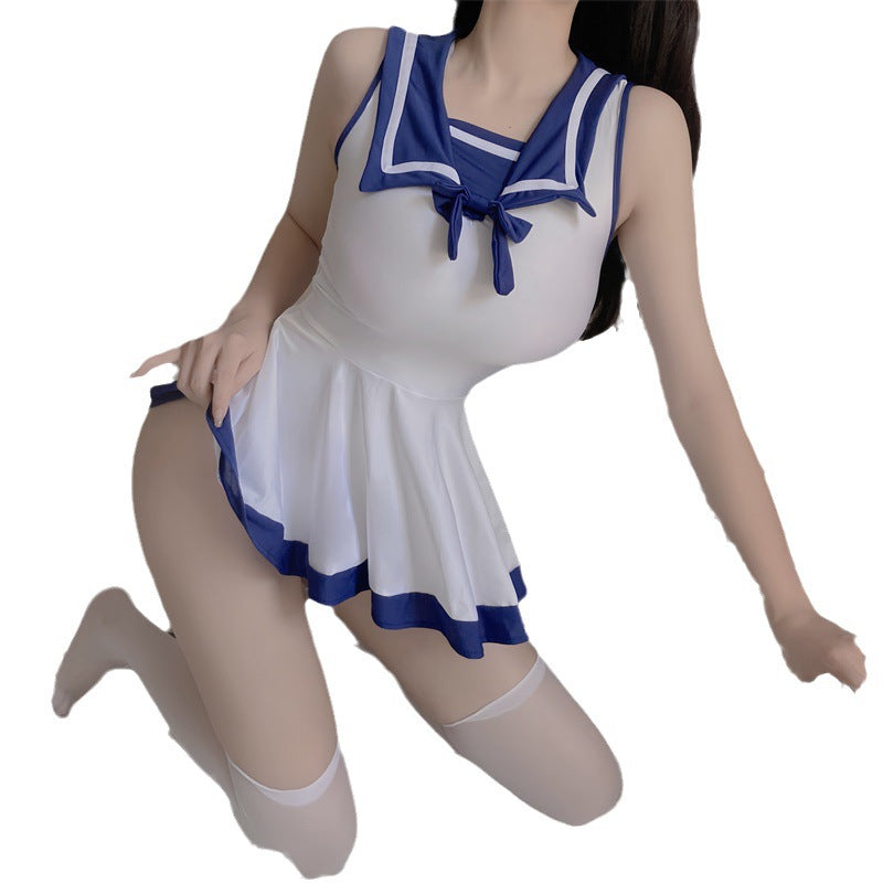 School Girl Student Uniform Women Maid Sexy Lingerie Fancy Nightdress Babydoll